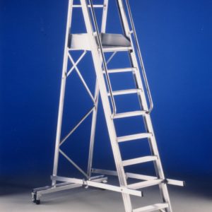 Mobile warehouse stepladders