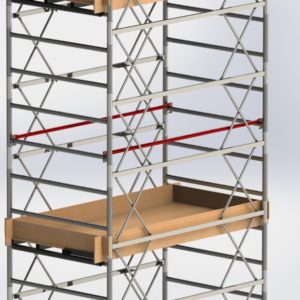 Scaffolding for boilers and tanks
